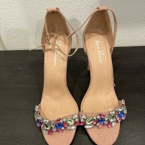 Pink Embellished Women's Sandals